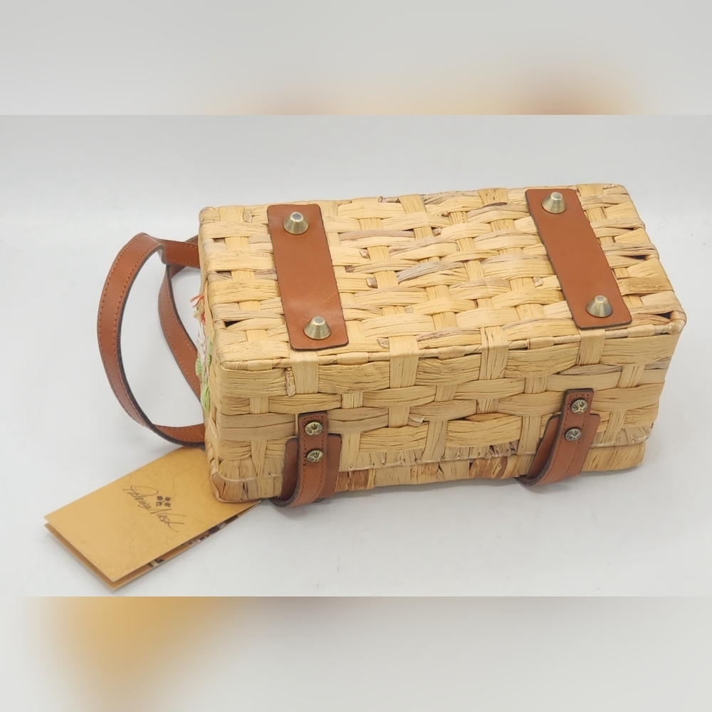 Patricia Nash Porcari Box Speciality Woven Basket Bag - Picture 6 of 15